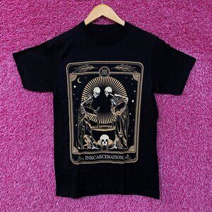 Inkcarceration Skeleton Tarot Card 2018 Rock Festival Tee S